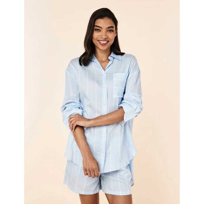Papinelle Stripe Shirting Ls Boxer Pj image number 3